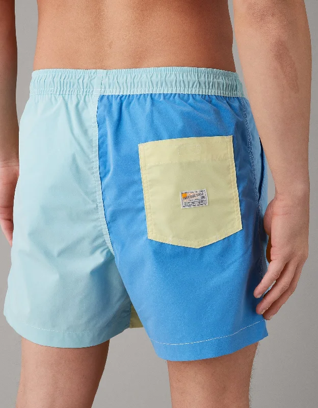 AE Colorblock Flex 5" Swim Trunk