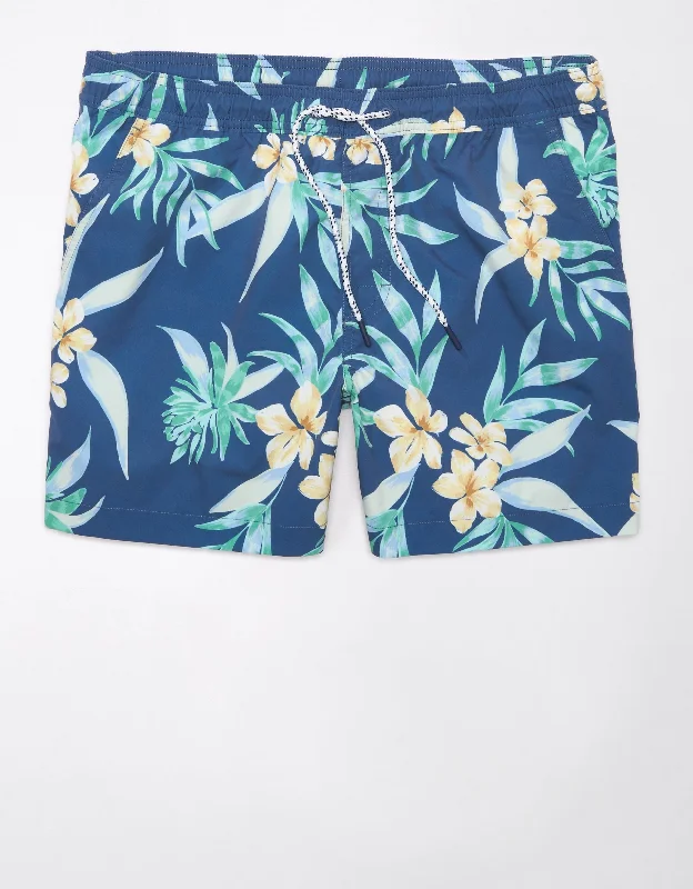 AE Floral Flex 5" Swim Trunk