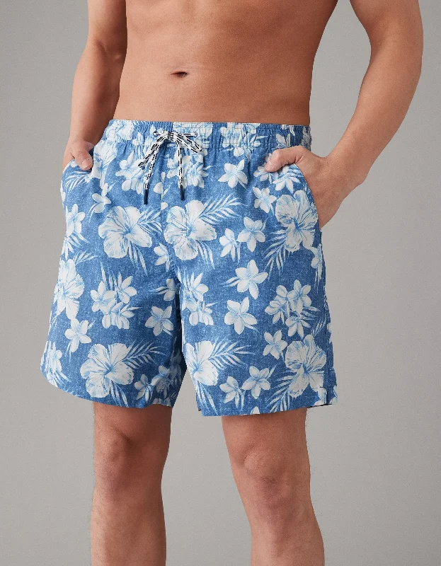 AE Floral Flex 7" Swim Trunk