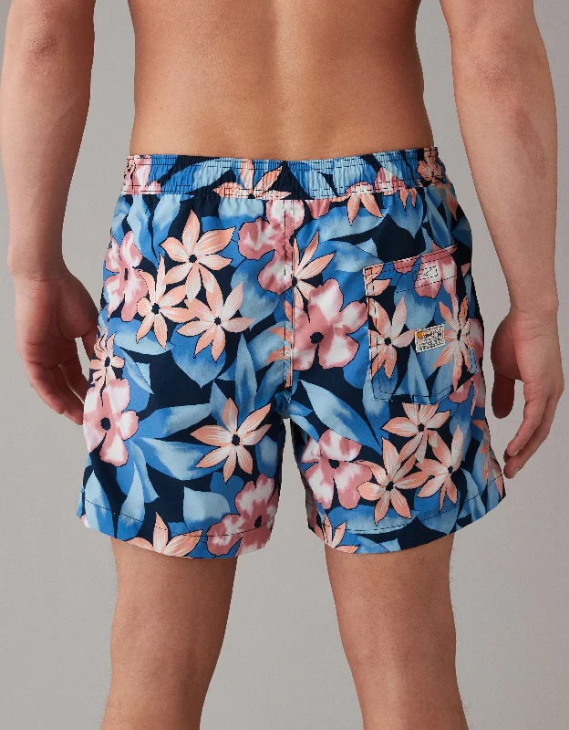 AE Printed Flex 5" Swim Trunk