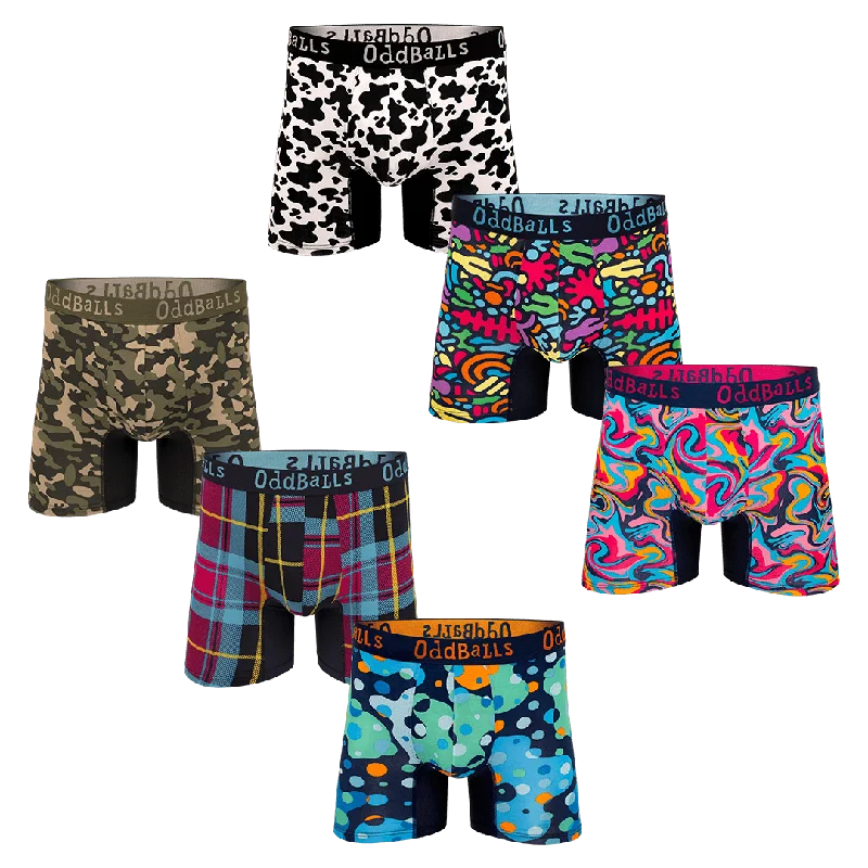 Collector's Bundle - Mens Bamboo Boxer Shorts 6 Pack Bundle