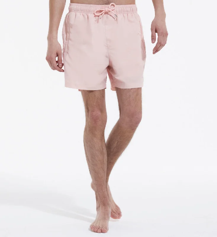 Pink Technical Swim Shorts With Small Logo