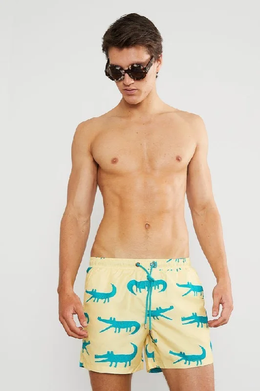 Skwosh Club MENS BIG CHOMPERS SWIM SHORTS