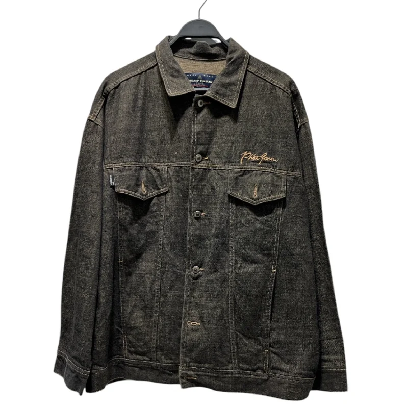 PHAT FARM/Denim Jkt/XXL/Denim/BRW/BROWN WASH DENIM JKT