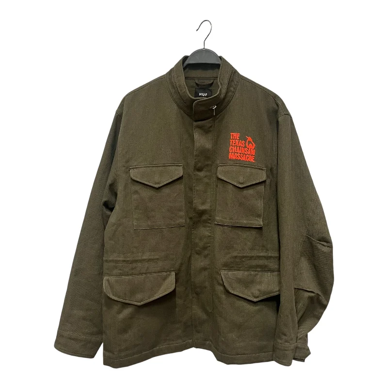 HUF/Denim Jkt/L/Cotton/GRN/Texas Chainsaw