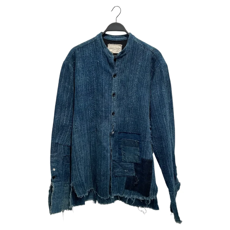 GREG LAUREN/Coat/3/Denim/IDG/African Mud Cloth Chore Coat