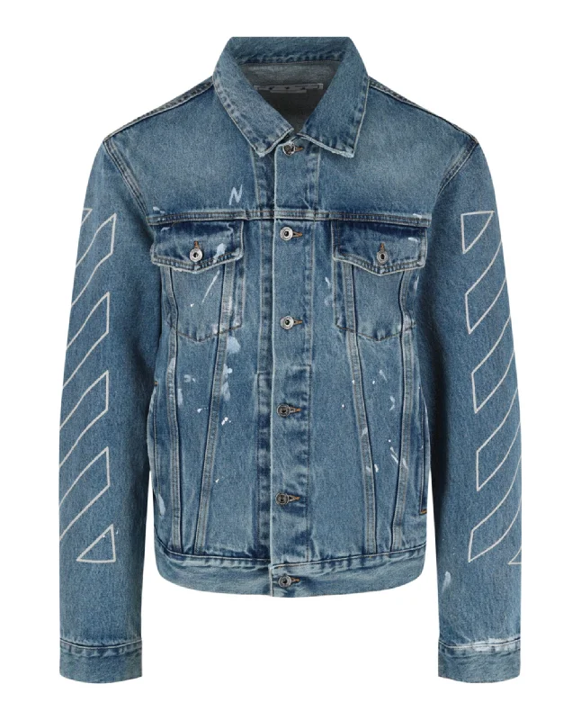 Diag Outline Denim Jacket