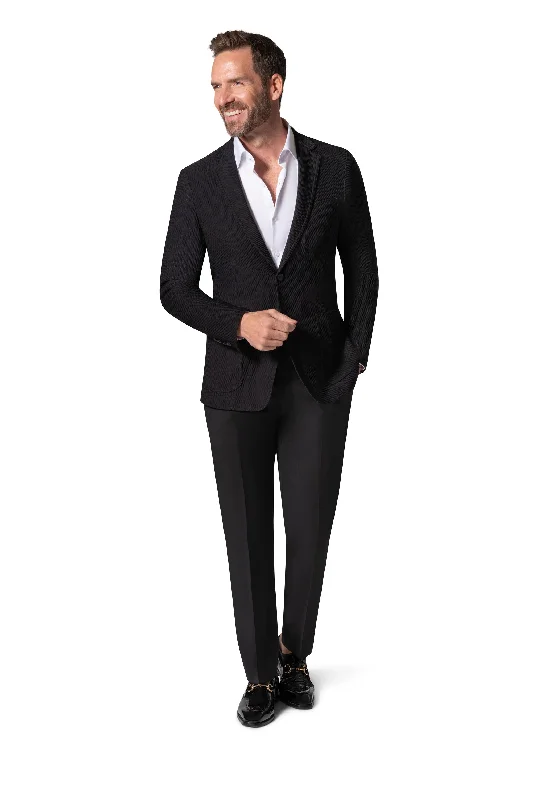 Berragamo Elegant Wool Sport Coat Slim Fit - Black