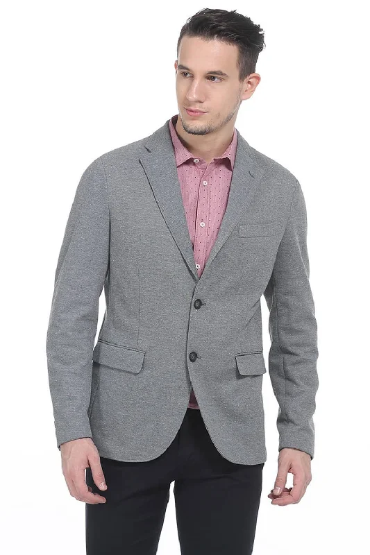 Comfort Fit 2 Button Knit Blazer