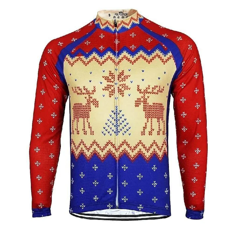 Christmas Jumper Reindeer Jersey - Long Sleeve