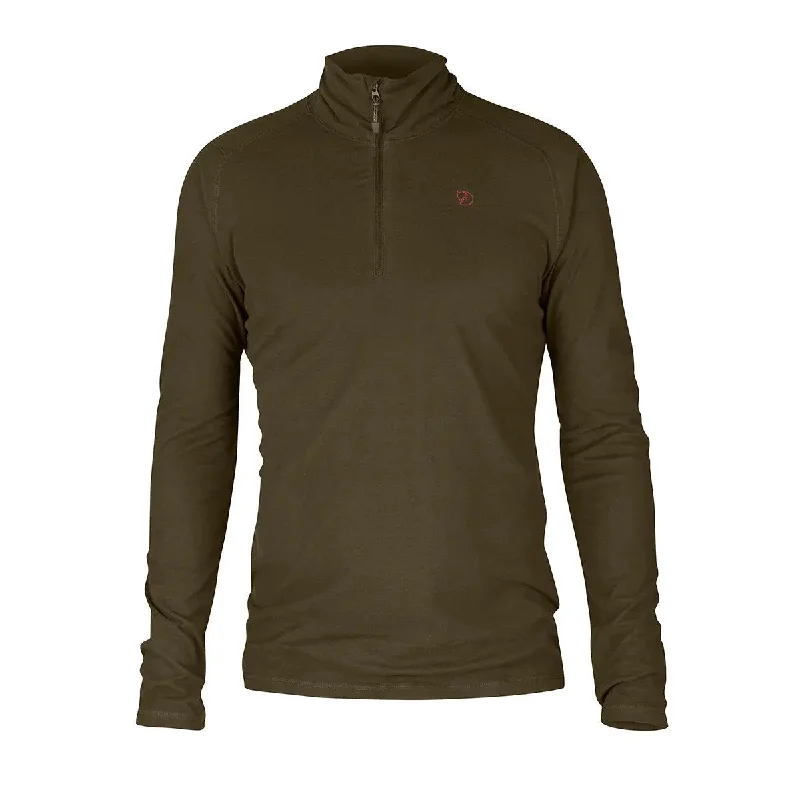 Fjallraven Pine Half Zip Microfleece Dark Olive