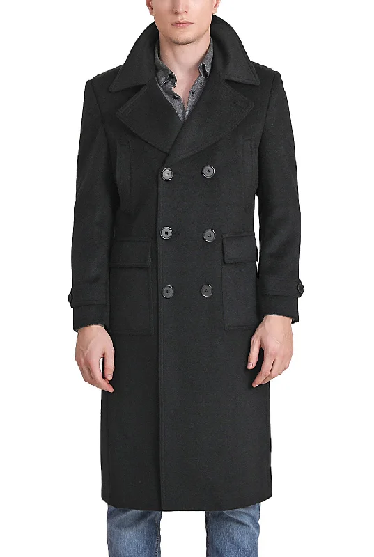 Landing Leathers Men Peter Wool Blend Long Walker Coat