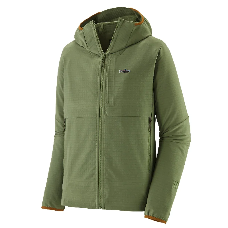 Patagonia R1 TechFace Fitz Roy Trout Hoody Terrain Green