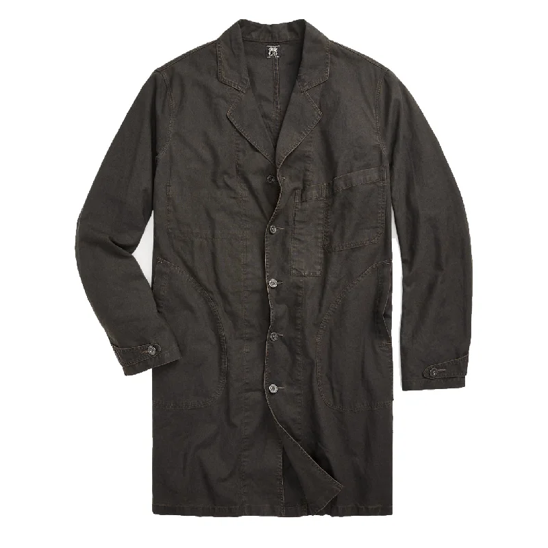 RRL by Ralph Lauren Cotton-Linen Shop Coat Vintage Black