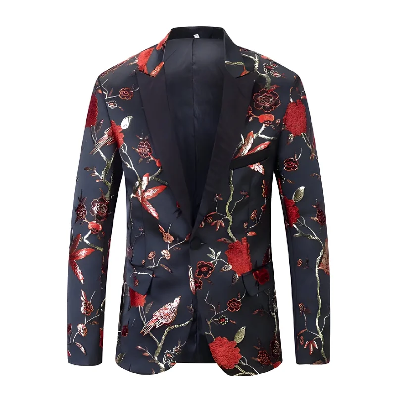 The Lukas Slim Fit Blazer Suit Jacket - Rose