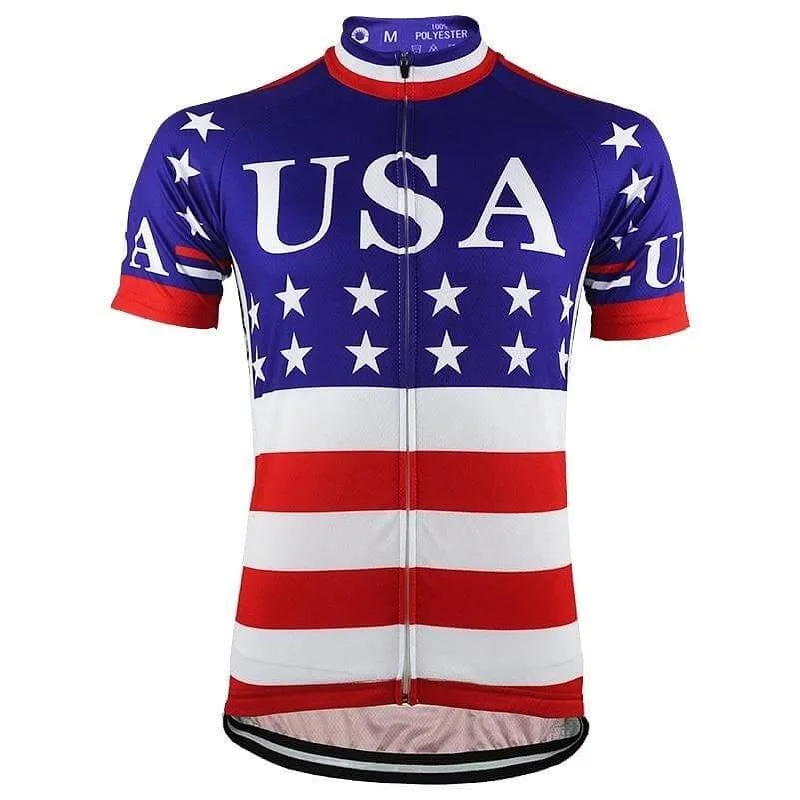 USA Flag Cycling Jersey