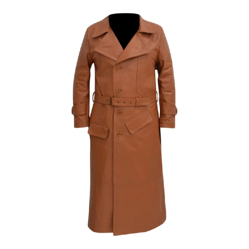 World War 1 R.F.C. Leather Flying Long Coat