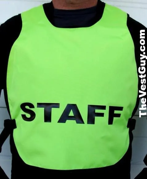 Staff High Visibility Pullover Safety Vest